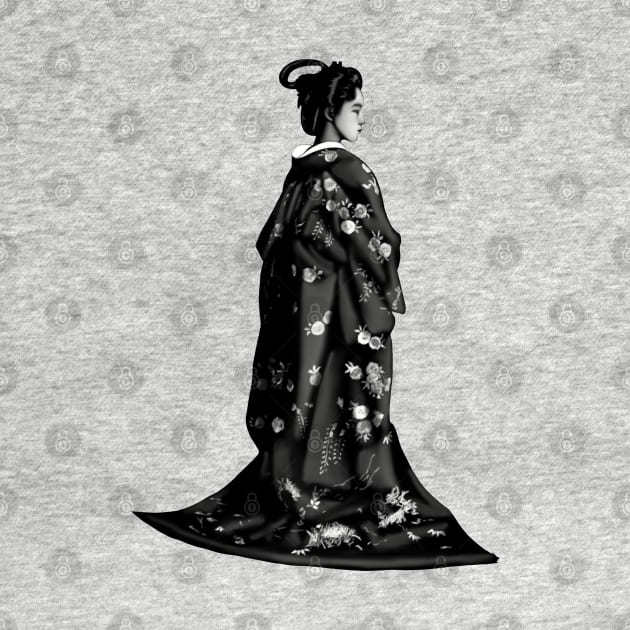 Geisha Silhouette by GrizzlyVisionStudio